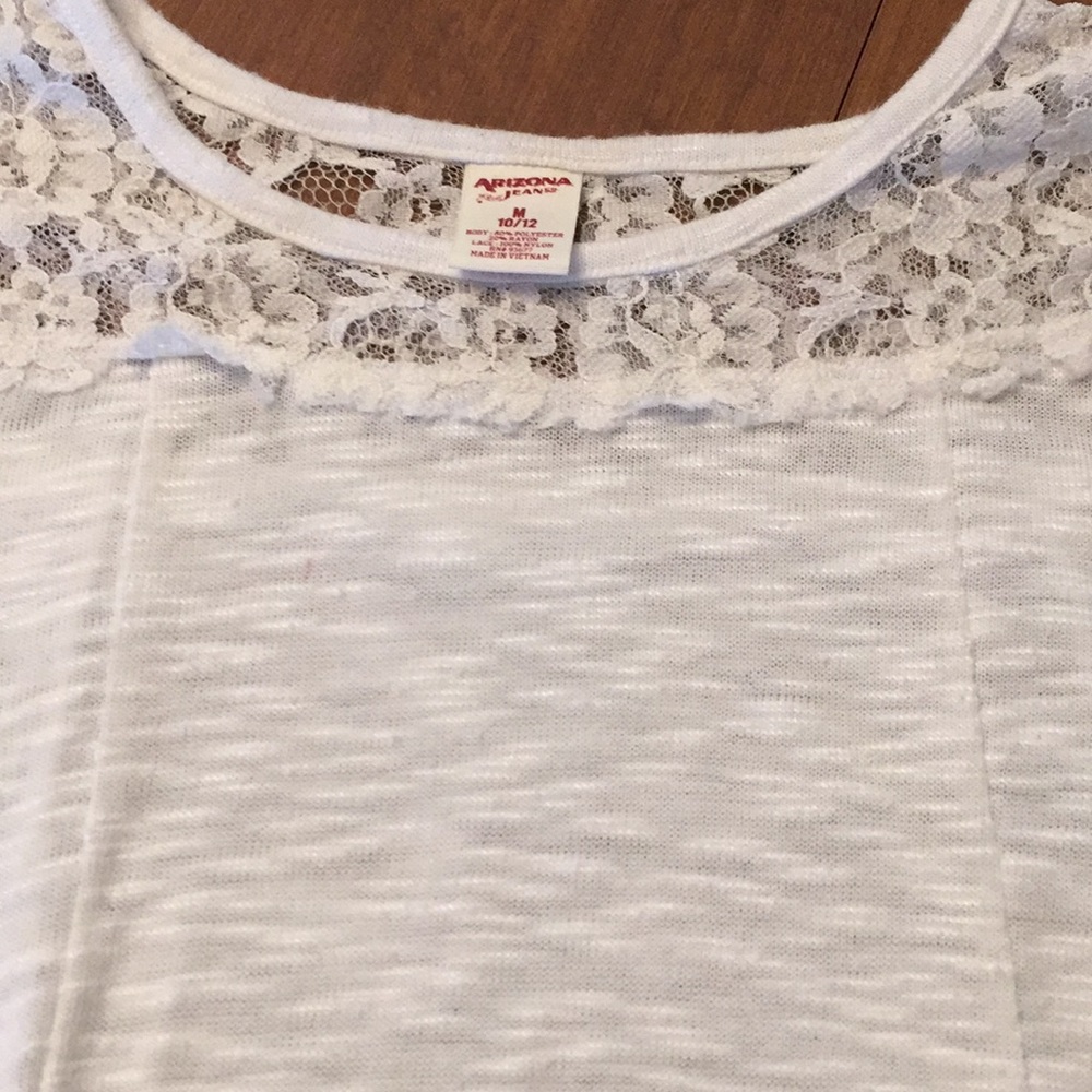 Girls Arizona short sleeve sweater type shirt.